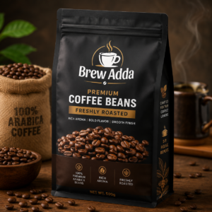 Brew Adda Premium Coffee Beans | Freshly Roasted Whole Coffee Beans | Rich Aroma & Bold Flavor